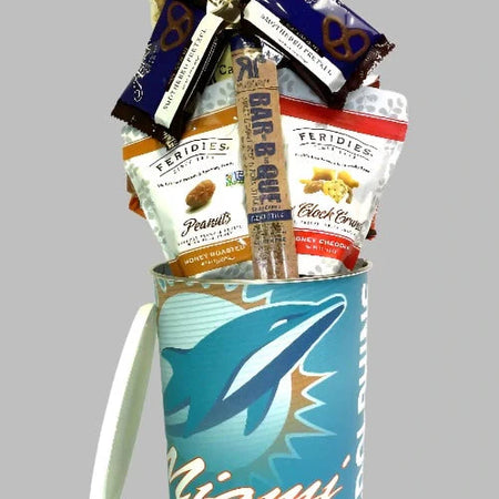 JGB Sports - Miami Dolphins Gift Tin Basket - Made In America