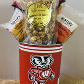 JGB Sports- Wisconsin Badgers Gift Tin Basket - Made In America