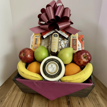 Jenny's Fruit, Cheese and More Gift Basket