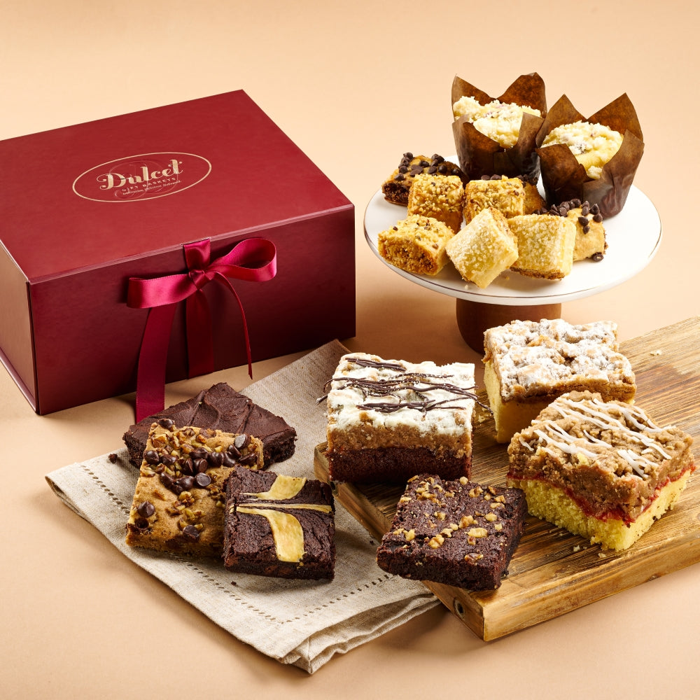 Employee Appreciation Day gift basket with gourmet baked treats for the office