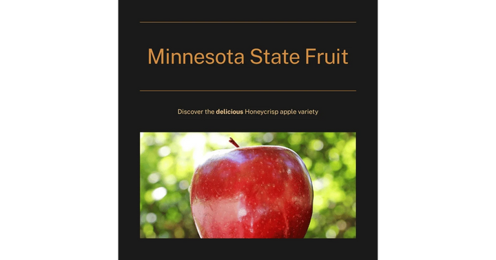 Minnesota State Fruit: The Honeycrisp Apple
