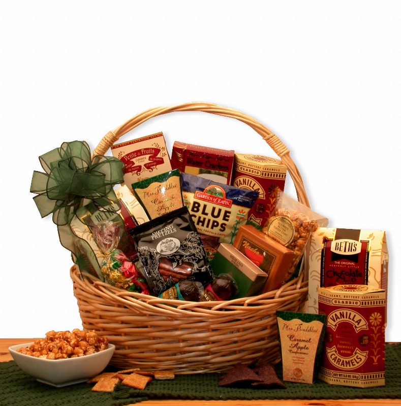 Send a gift basket delivery of: The Crowd Pleaser Snack Gift Basket- snack basket - snack gift basket