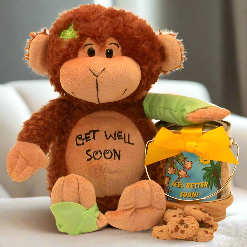 Friend on The Mend Monkey and Cookie Pail product image.