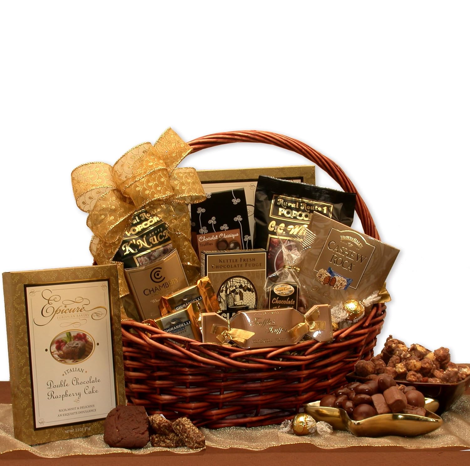 Send a gift basket delivery of: Chocolate Gourmet Gift Basket - chocolate gift basket