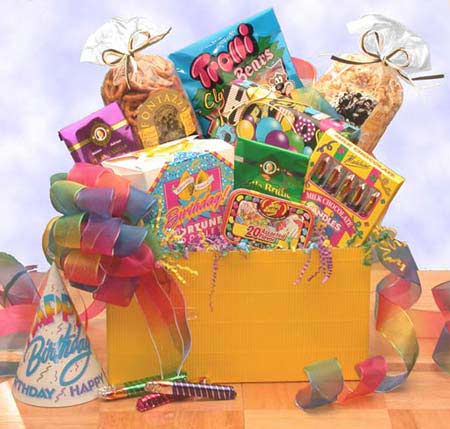 Send a gift basket delivery of: Gift Box to Say Happy Birthday - Birthday Gift Basket