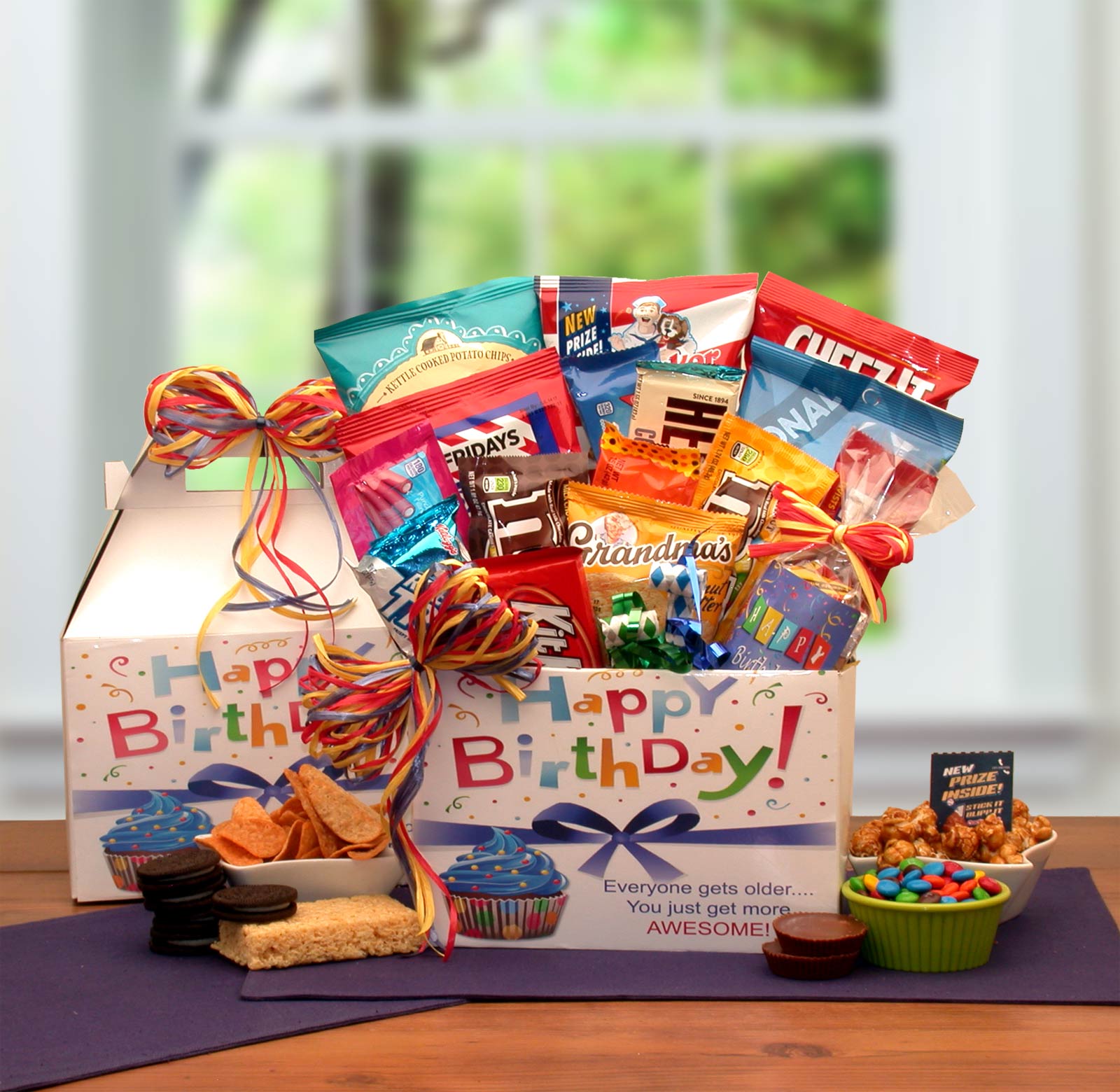 Send a gift basket delivery of: Make A Wish Birthday Care Package