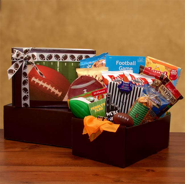 Send a gift basket delivery of: Football Fan Gift Pack - Football gift