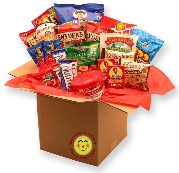 Send a gift basket delivery of: Healthy Choices Deluxe Care package - College Care Package - Dorm Kit