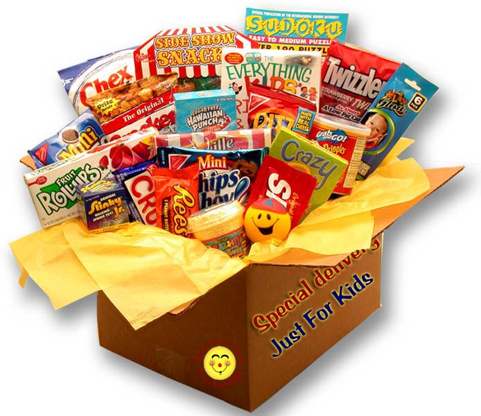 Send a gift basket delivery of: Kids Blast Deluxe Activity Care Package - gift for kids - gift for child