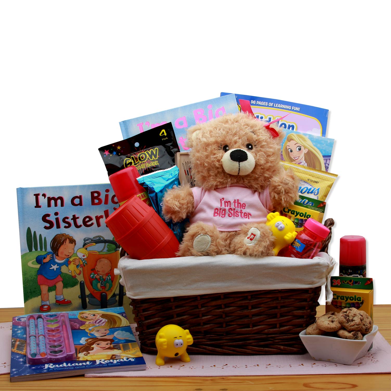 Send a gift basket delivery of: I'm The Big Sister Children's Gift Basket - Children's Gift Basket