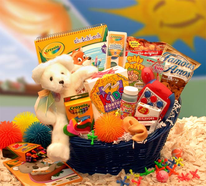 Send a gift basket delivery of: Kids Stop Activity Basket