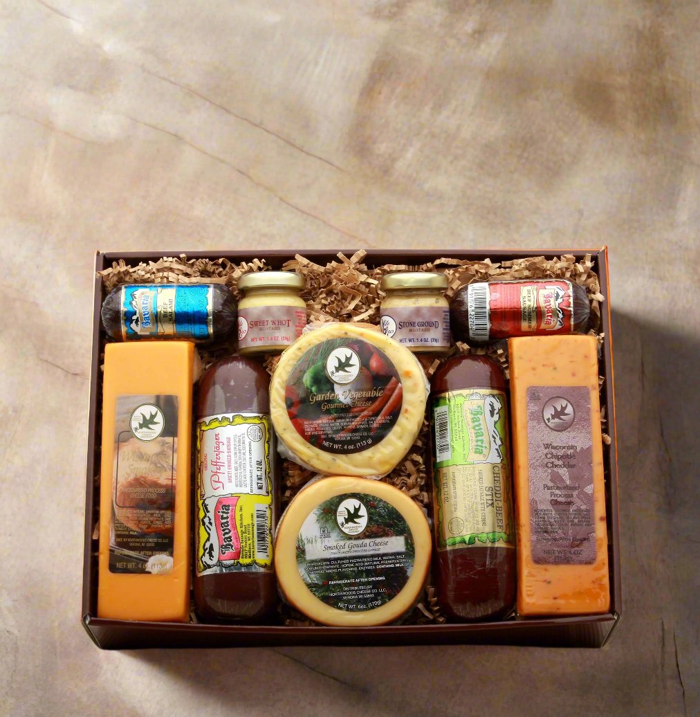 Deluxe Meat & Cheese Assortment Gift Set product image.