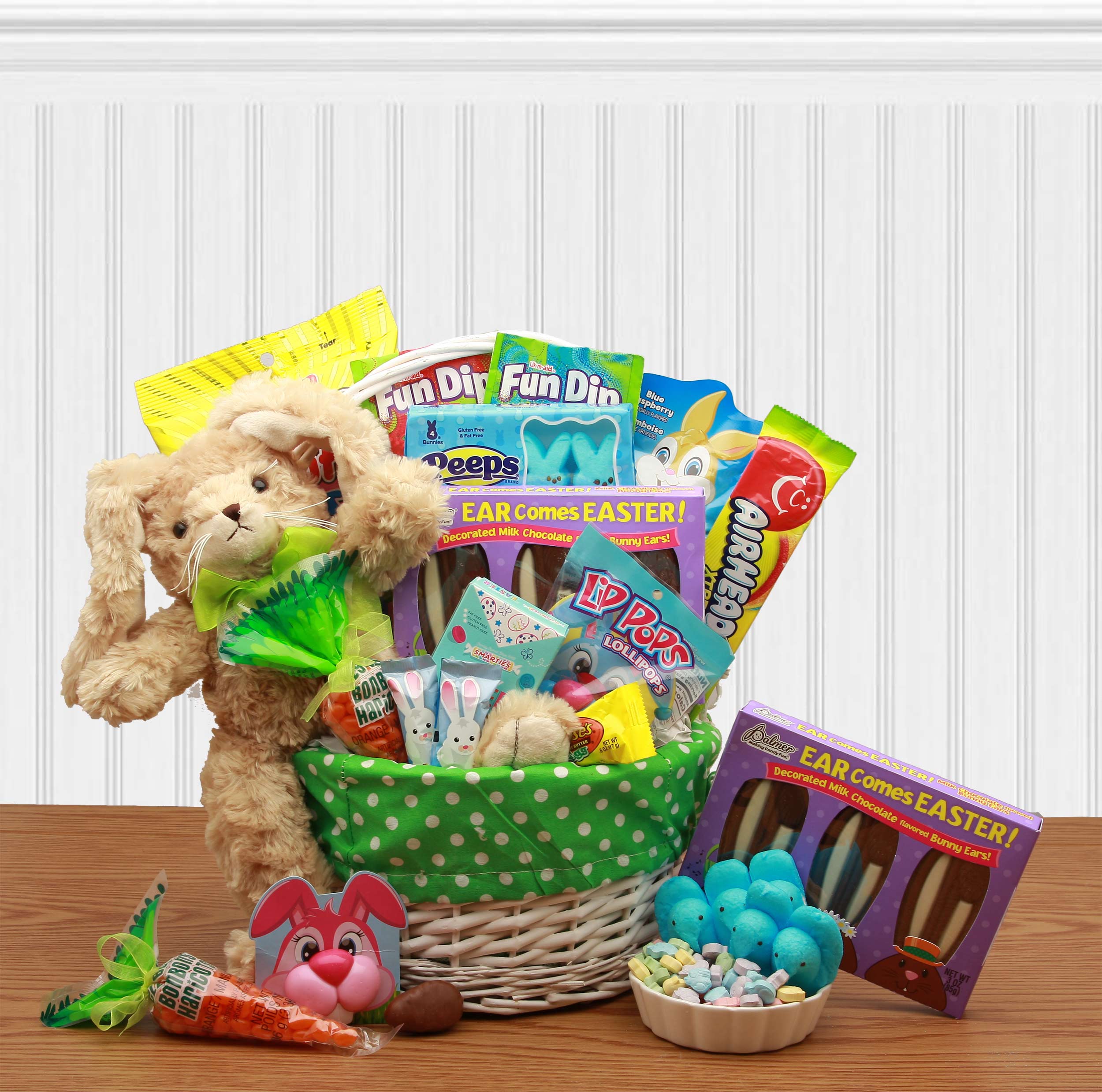 Send a gift basket delivery of: Easters Best Treats Bunny Baster Basket- Easter Basket for child