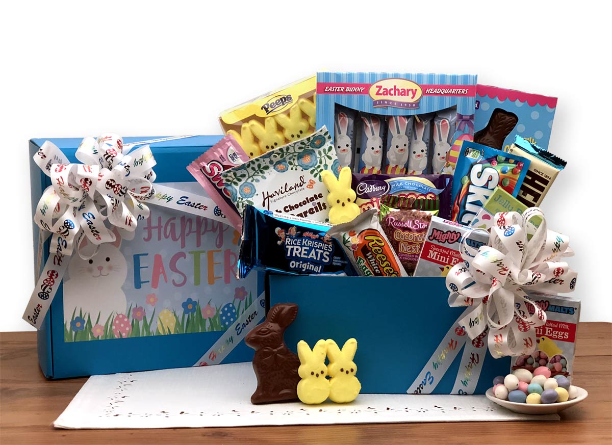 Send a gift basket delivery of: Sweet Treats Easter Care Package - Easter gift