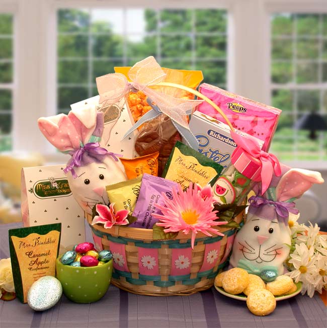 Send a gift basket delivery of: It's An Easter Celebration Sweet Treats Gift Basket - Easter Basket for child