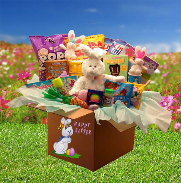 Send a gift basket delivery of: Family Fun Easter Care Package- Easter Basket