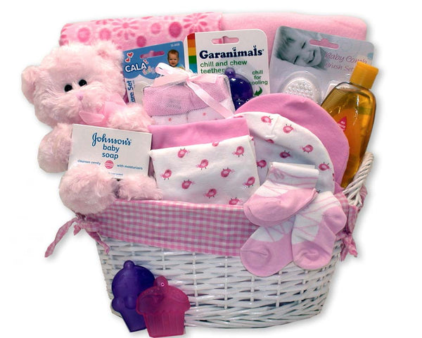 Send a gift basket delivery of: Simply Baby Necessities Basket - Blue - baby bath set -  baby boy gift basket - new baby gift basket - baby gift baskets - baby shower gifts