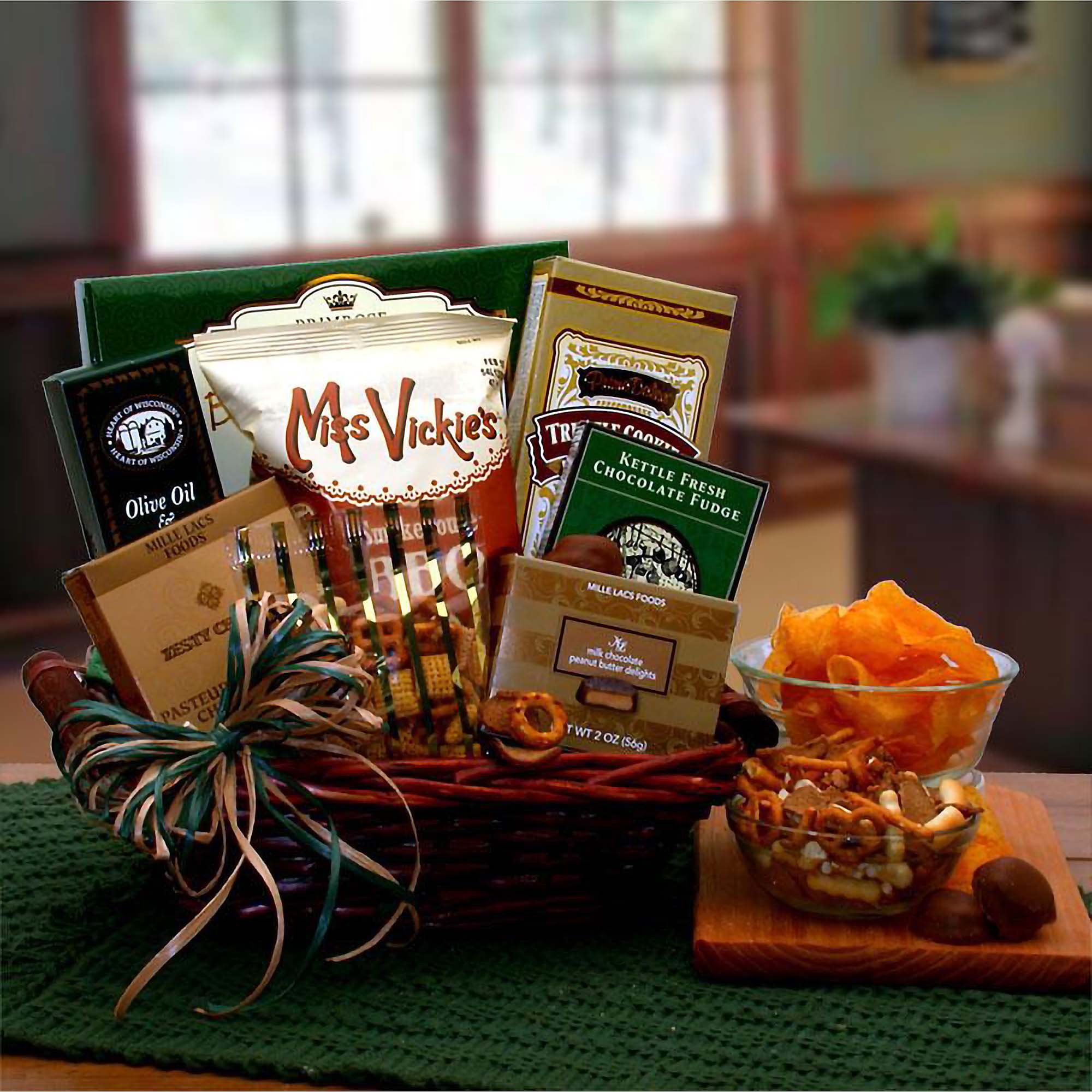 Send a gift basket delivery of: Gourmet Snacks Gift Basket - gourmet gift basket