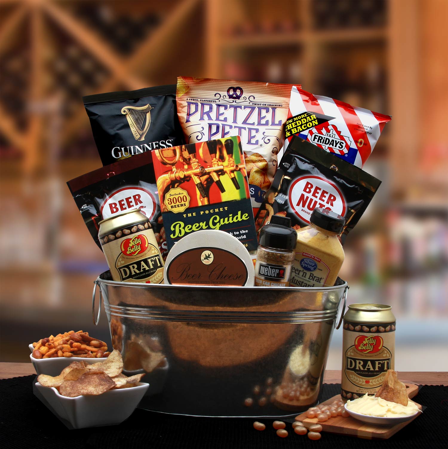 Send a gift basket delivery of: Beer Lovers  Gift Pail - Gifts for men