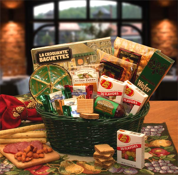 Send a gift basket delivery of: The Gourmet Choice Gift Basket - gourmet gift basket