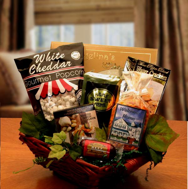 Send a gift basket delivery of: Welcome To Your New Home Gift Basket - housewarming gift baskets - welcome basket