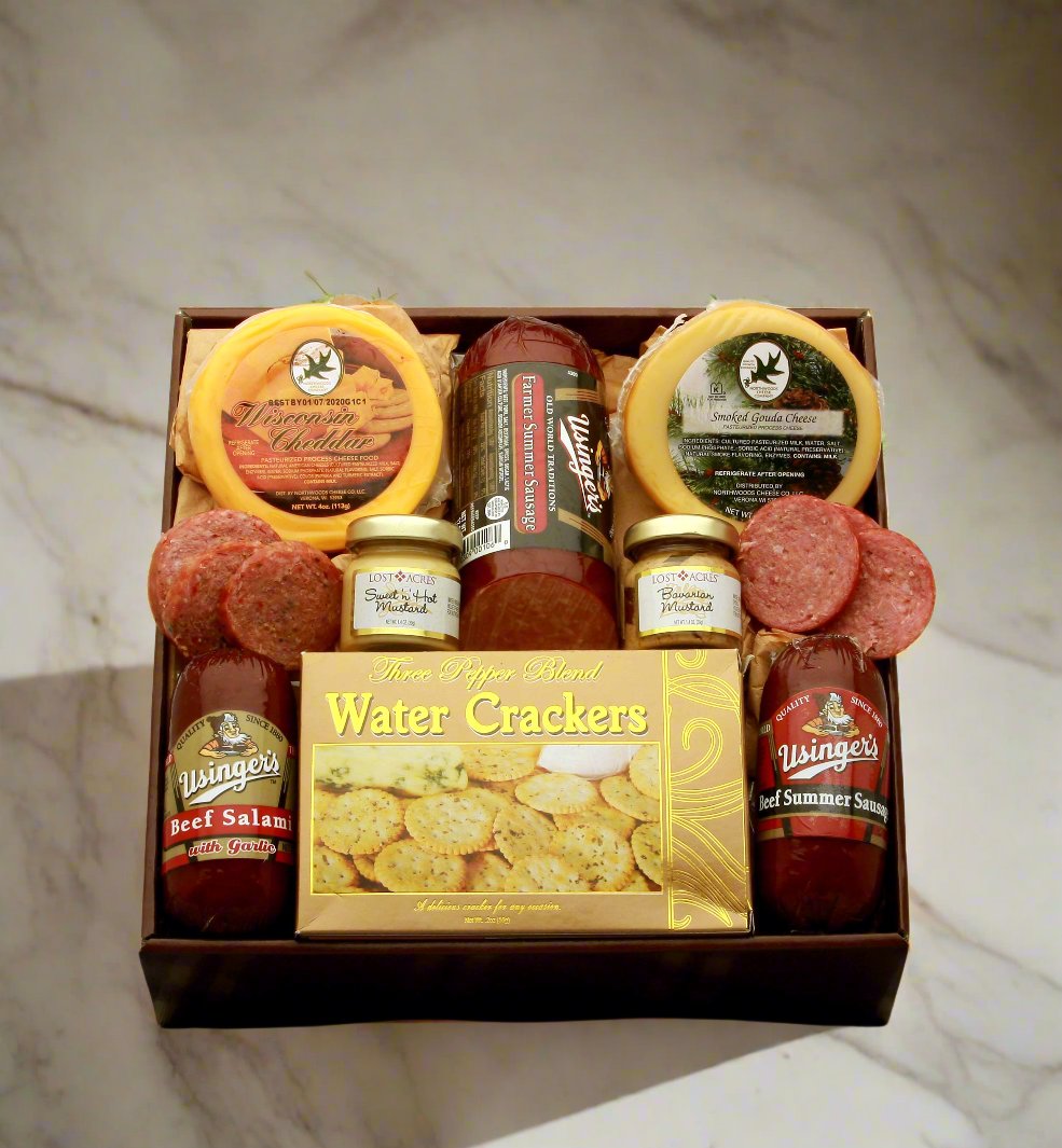 Hearty Favorites Meat & Cheese Sampler product photo.