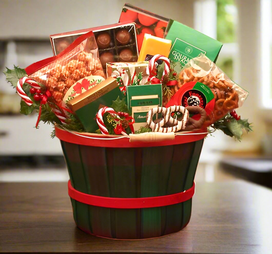 Send a gift basket delivery of: Holiday Traditions- Christmas gift basket - Holiday Gift Basket