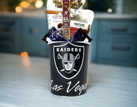 JGB Sports - Las Vegas Raiders Gift Tin Basket - Made in America
