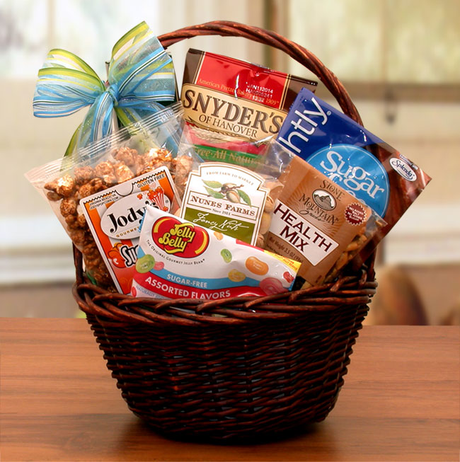 Send a gift basket delivery of: Mini Sugar Free Gift Basket