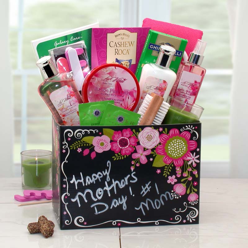 Send a gift basket delivery of: Happy Mothers Day Spa Gift Box - gift for mom - Mother's Day gift