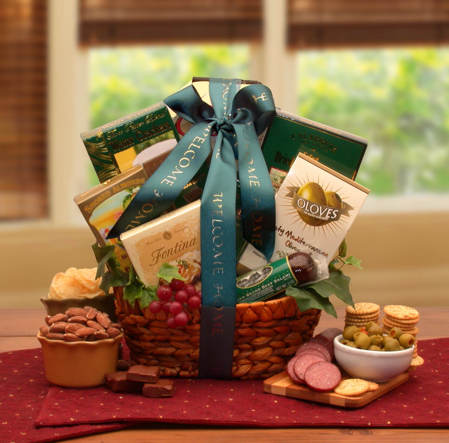 Send a gift basket delivery of: Congratulations On Your New Home Housewarming Basket- housewarming gift baskets - welcome basket