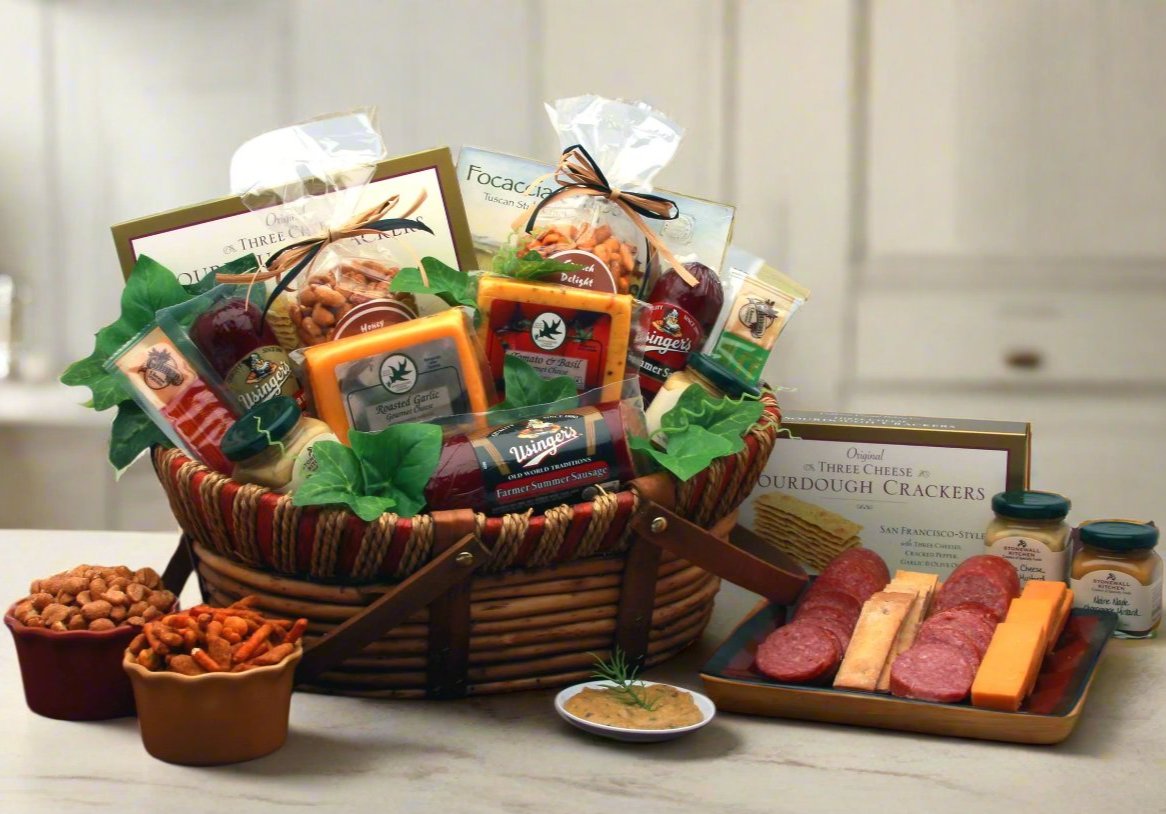 Savory Favorites Meat and Cheese Gift product photo.