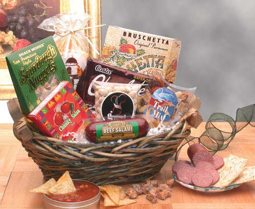 Send a gift basket delivery of: Classic Snack Gift Basket - snack basket - snack gift basket