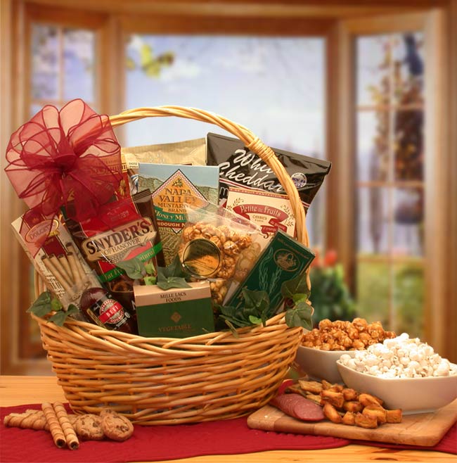 Send a gift basket delivery of: Snack Attack Snack Gift Basket- food gift basket