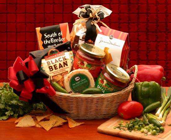 Send a gift basket delivery of: Lets Spice it up! Salsa Gift Basket - salsa gift basket