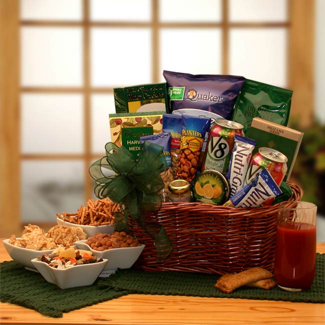 Send a gift basket delivery of: Heart Healthy Gourmet Gift Basket - healthy gift basket