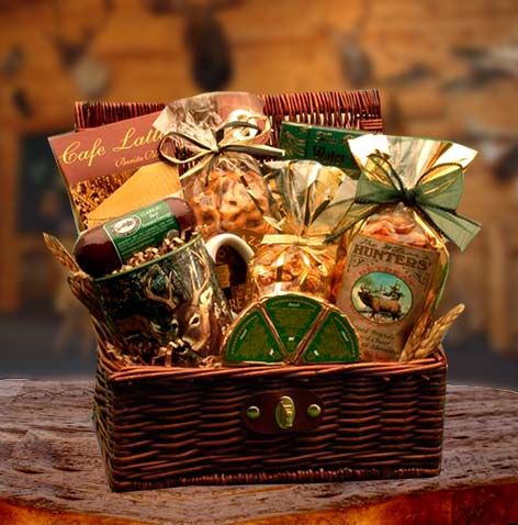 Send a gift basket delivery of: Hunters Retreat Gift Chest- gift for a man