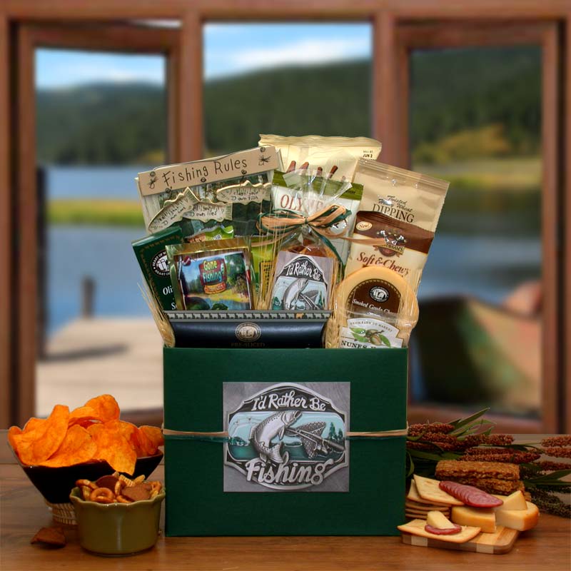 Send a gift basket delivery of: I'd rather Be Fishing Gift Box