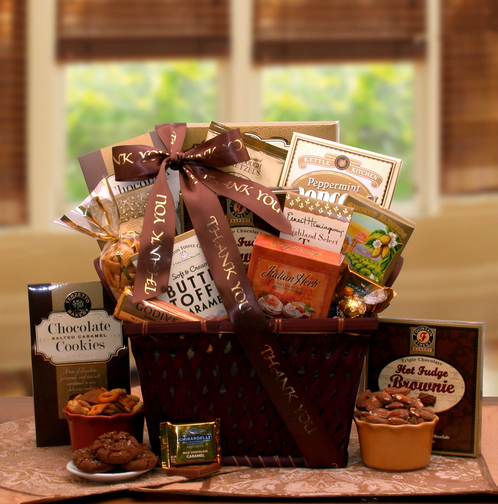 Send a gift basket delivery of: A Very Special Thank you Gourmet Gift Basket - corporate gift - thank you gift