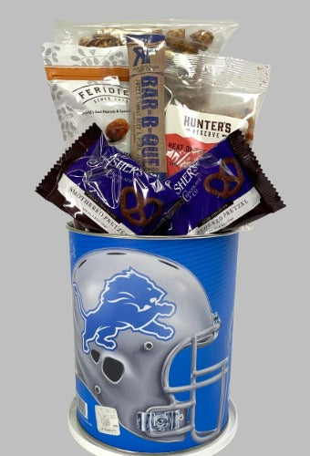 JGB Sports - Detroit Lions Gift Tin Basket - Made In America