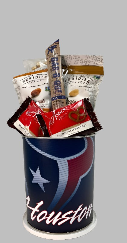JGB Sports - Houston Texans Gift Tin Basket - Made In America